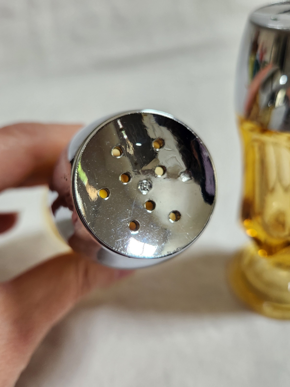 Amber Glass Salt & Pepper Shakers - Picture 6 of 10